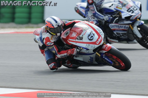 2010-06-26 Misano 1912 Rio - Superbike - Qualifyng Practice - Shane Byrne - Ducati 1098R
